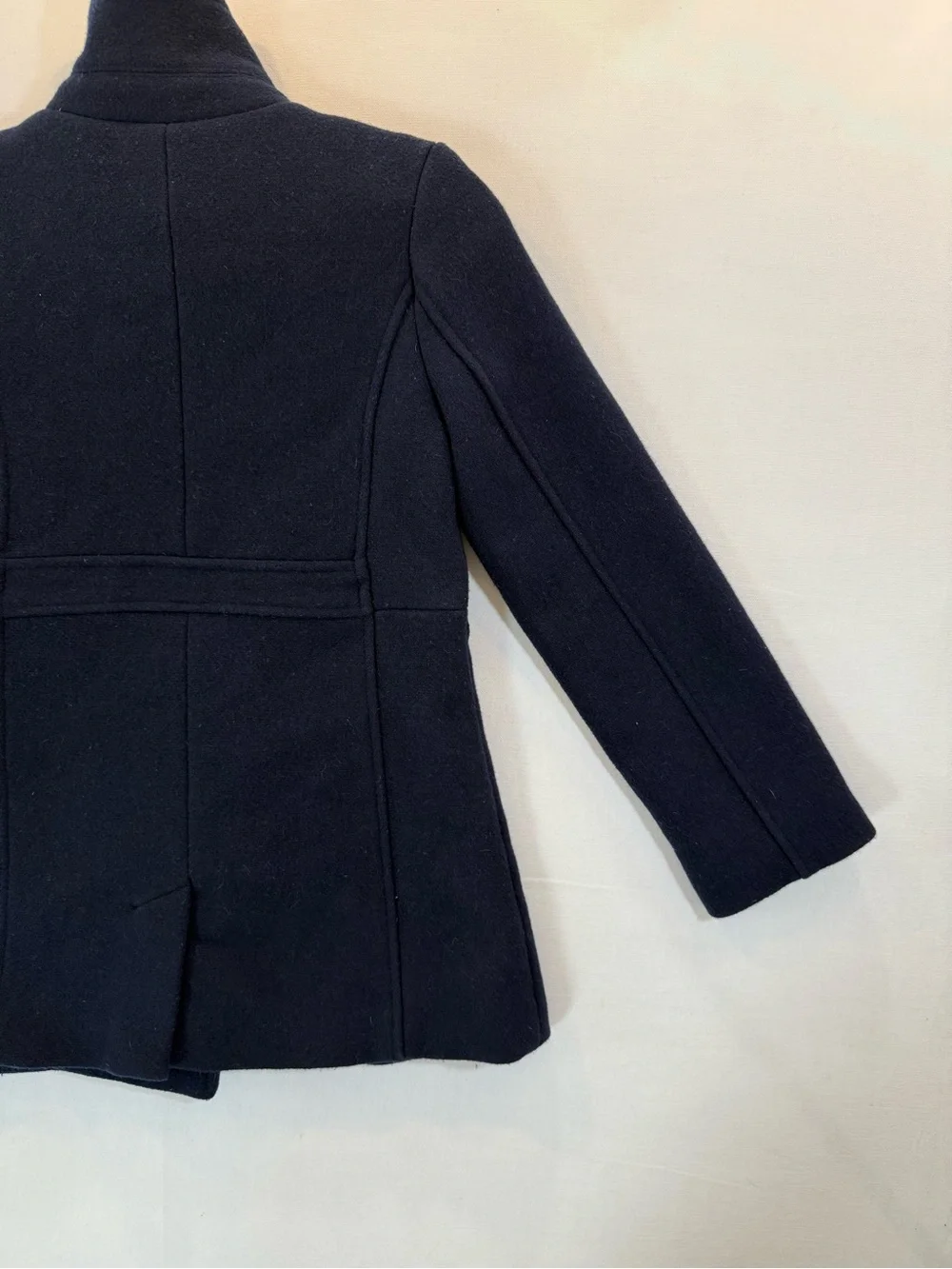 GAP Navy Double-Breasted Pea Coat with Gold Buttons